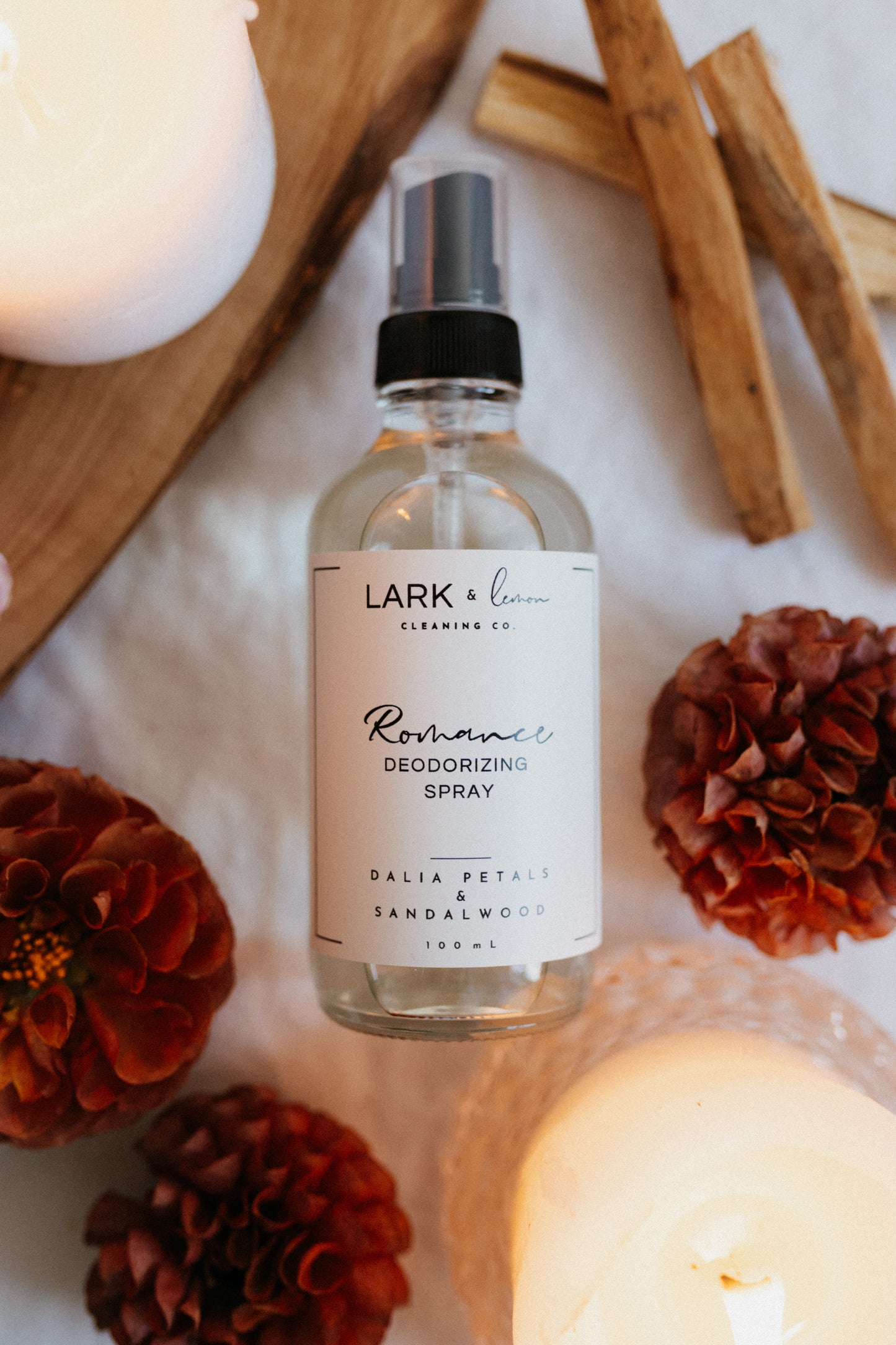 Romance Room Spray - Dahlia Petals + Sandalwood